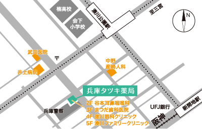 舞子タツキ薬局地図